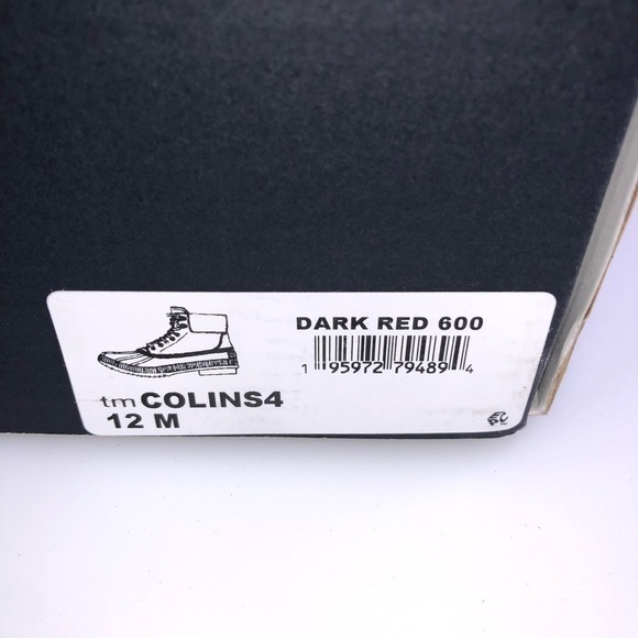 Tommy Hilfiger Men's Dark Red Collins 4 Waterproof Duck Lace Up Boots - Picture 7 of 7